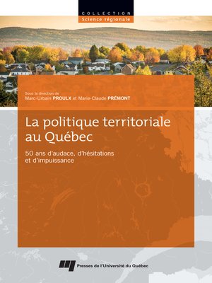 cover image of La politique territoriale au Québec